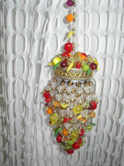 Vintage, Fruit Ornament or Pomander Container