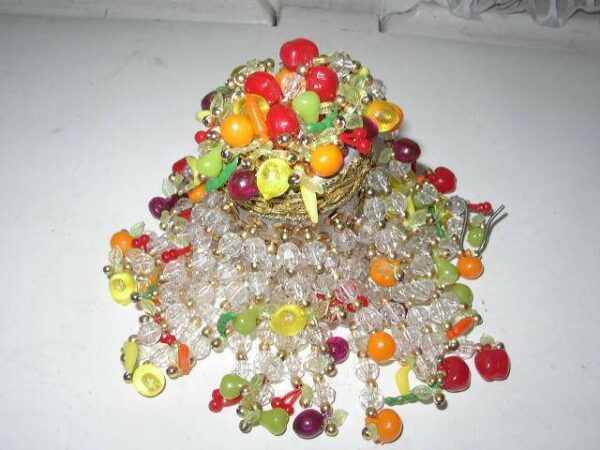 Vintage, Fruit Ornament or Pomander Container