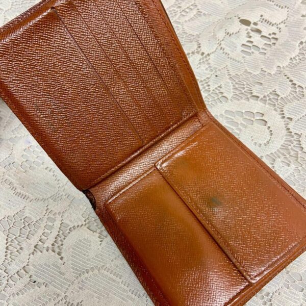 Authentic Louis Vuitton Brown Mono Mens Credit -ID Card Wallet 4in x 4in (A)