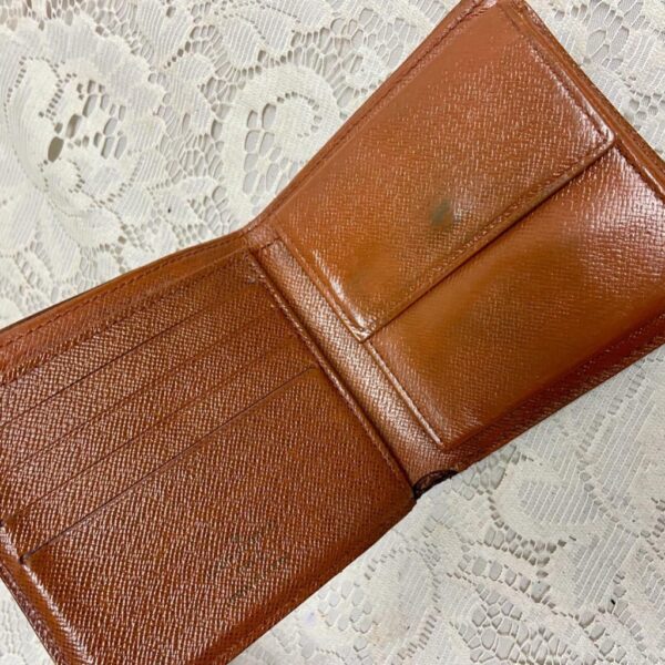 Authentic Louis Vuitton Brown Mono Mens Credit -ID Card Wallet 4in x 4in (A)