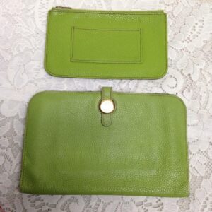 Hermes Logos GM Togo Leather Wallet with Coin Purse