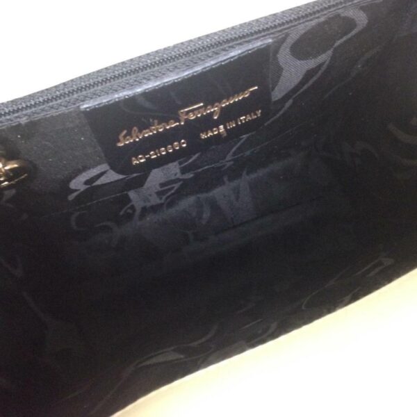 Ferragamo Large Black Enamel Patent Tote- Shoulder Bag 16in x 11in x 5.5in