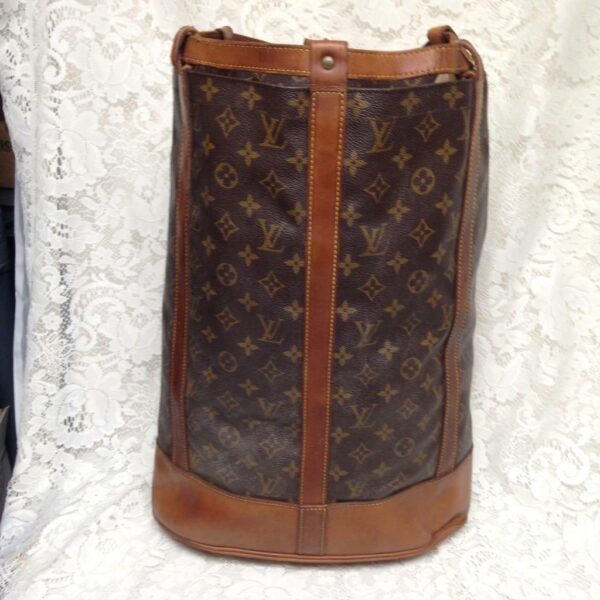 Louis Vuitton Brown Mono Coated Canvas GM Randonnee Backpack 17inx15inx6.5in