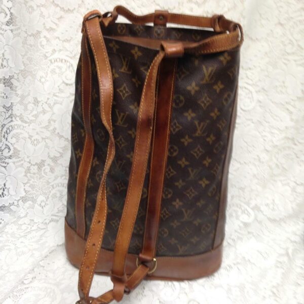 Louis Vuitton Brown Mono Coated Canvas GM Randonnee Backpack 17inx15inx6.5in