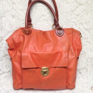 Marc Jacobs Large Orange Weekend-Business Tote 15inx14inx6in