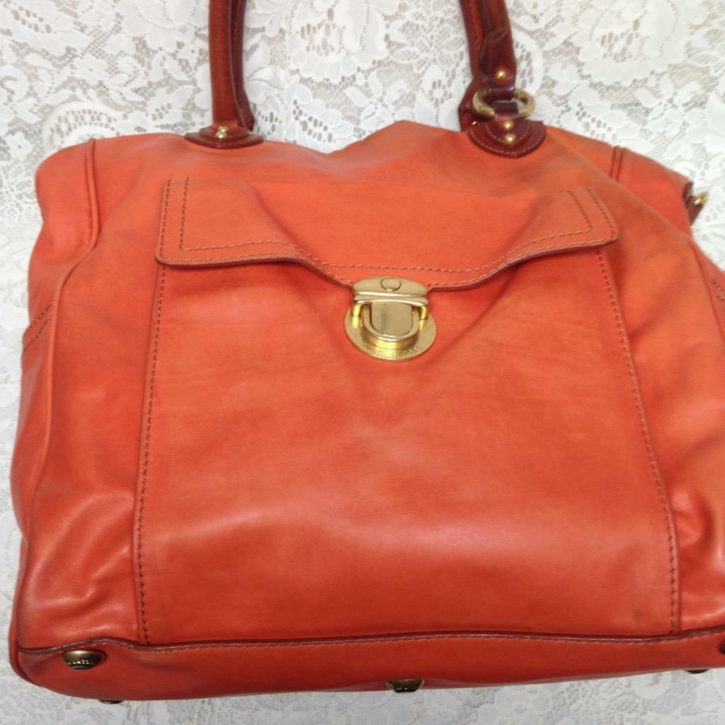 Marc Jacobs Large Orange Weekend-Business Tote 15inx14inx6in