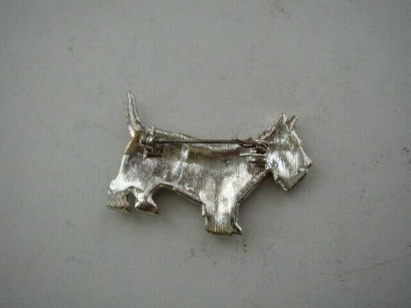 Vintage, Beautiful Scottie Brooch with Marcasites