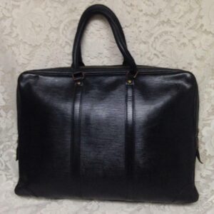 Louis Vuitton Black Epi Leather Large Briefcase 16in x 12in x 2.5in