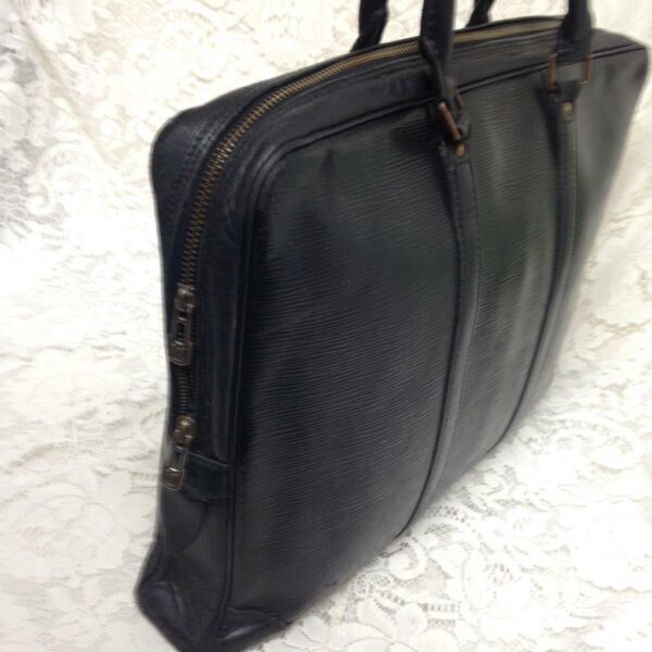 Louis Vuitton Black Epi Leather Large Briefcase 16in x 12in x 2.5in