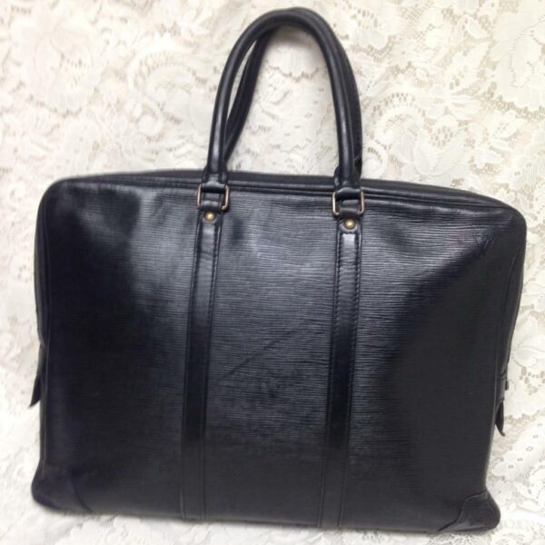 Louis Vuitton Black Epi Leather Large Briefcase 16in x 12in x 2.5in