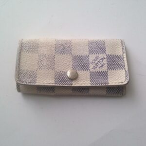 Authentic, Louis Vuitton, Damier Azuzr 4-Hooks Key Case 4.5in x 2.5in (CT3068)