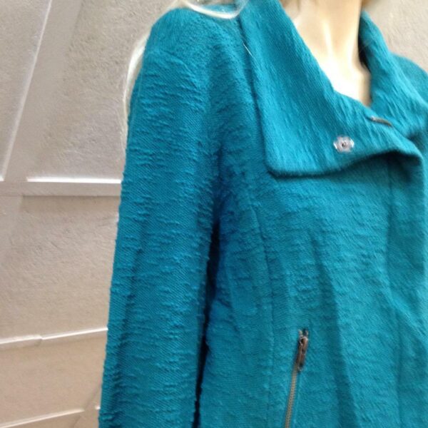 Vintage Investments Aqua Blue Blazer-Jacket (M-L)