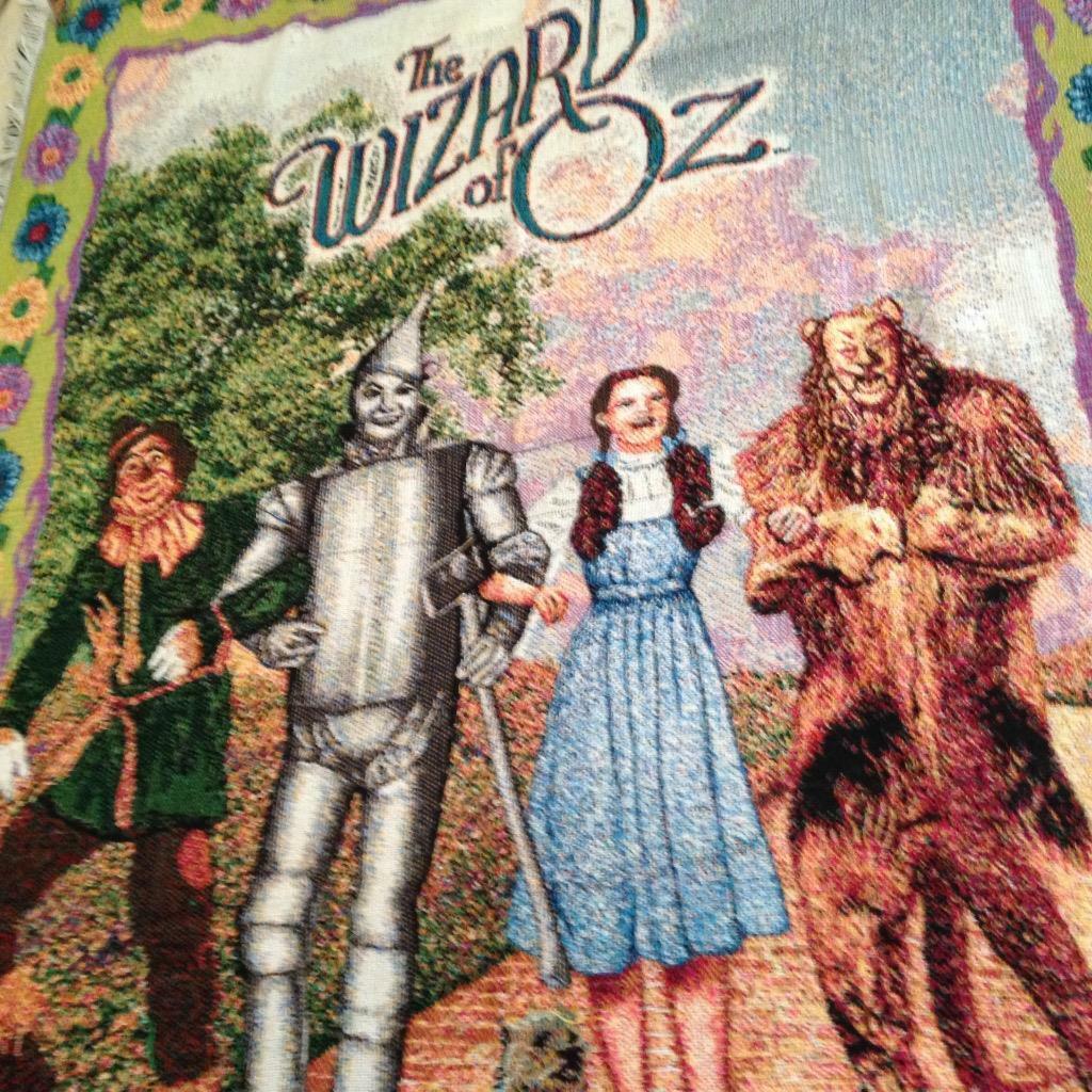 Wizard of Oz, Woven Tapestry, Coverlet, Wall Decor 60in x 48in