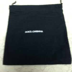 Dolce Gabana Black Dust Bag 9.5in x 9in