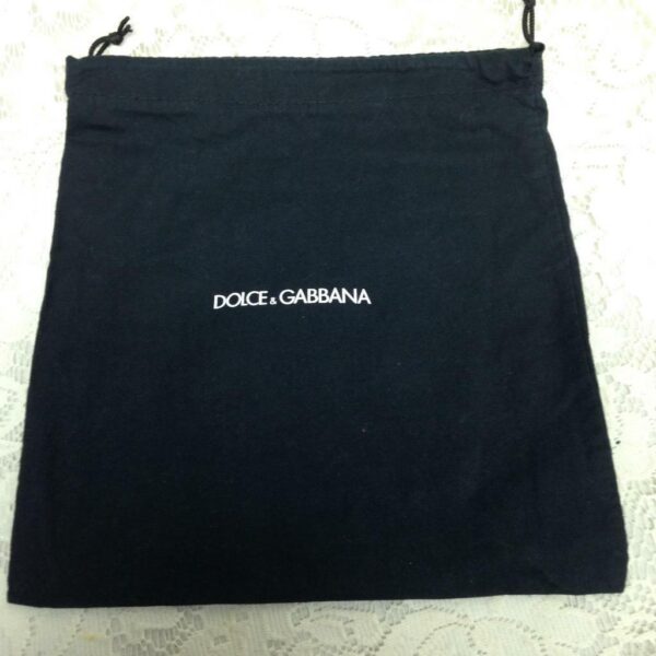 Dolce Gabana Black Dust Bag 9.5in x 9in