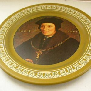 Vintage, Ohio Art, 10in Plate, Sir Brian Tule, By Hans Holbein, The Younger