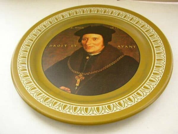 Vintage, Ohio Art, 10in Plate, Sir Brian Tule, By Hans Holbein, The Younger