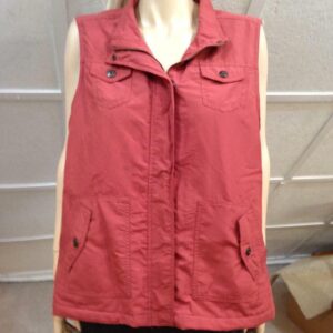 Sonoma Life Style Pink-Fleece Zip Vest (L)