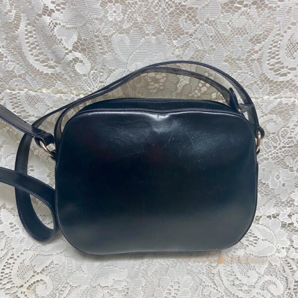 Bally Black Leather 2-way Purse- Crossbody 9in x 7in x 3in