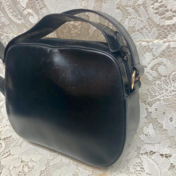 Bally Black Leather 2-way Purse- Crossbody 9in x 7in x 3in