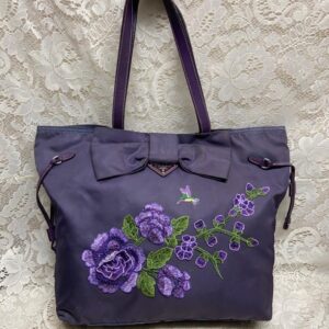 Prada Purple Nylon-Tote or Shoulder Bag 12.5in x 11in x 4in.