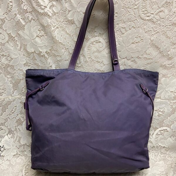 Prada Purple Nylon-Tote or Shoulder Bag 12.5in x 11in x 4in.