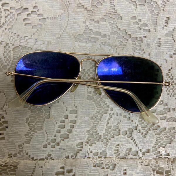 Ray-Ban Iridescent Blue -Black Sunglasses With Original Case