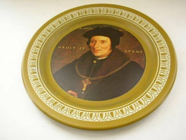 Vintage, Ohio Art, 10in Plate, Sir Brian Tule, By Hans Holbein, The Younger