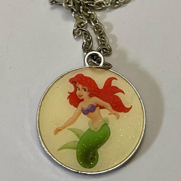 Vintage, Mermaid Disney Princesses Pendant Necklace (B)