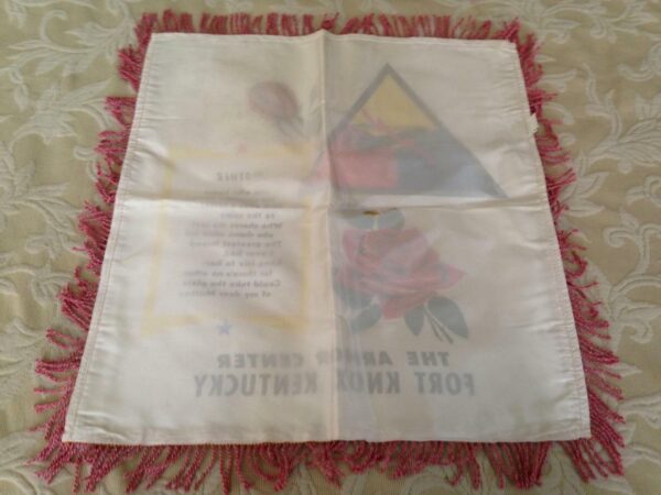 Vintage, Rare, Mother, The Armor Center- Fort Knox KY, Pillow Case, 17in x17in