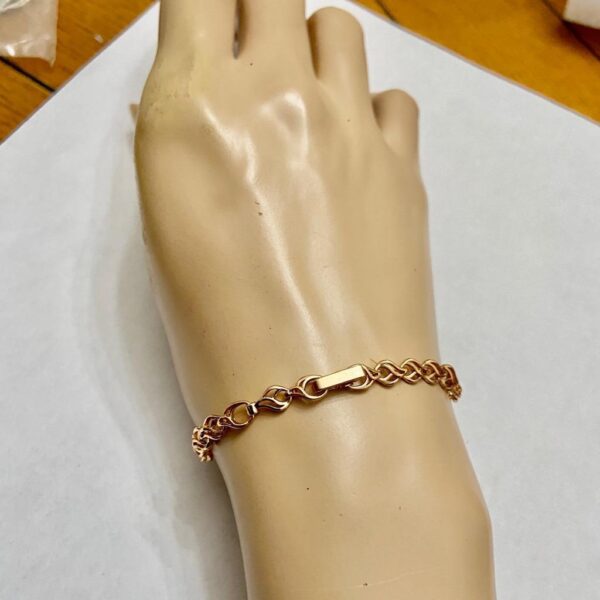 Vintage, Oval CZ Diamonds Gold over Sterling Silver Tennis Bracelet