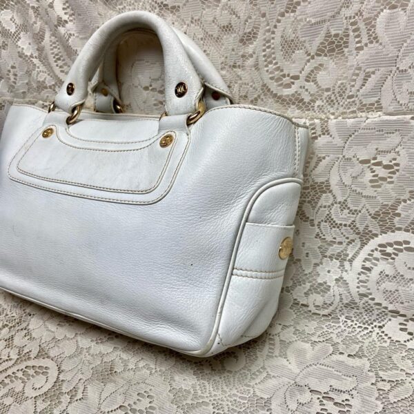 Authentic Celine White Leather Handbag-Crossbody 12in x 8in x 5in