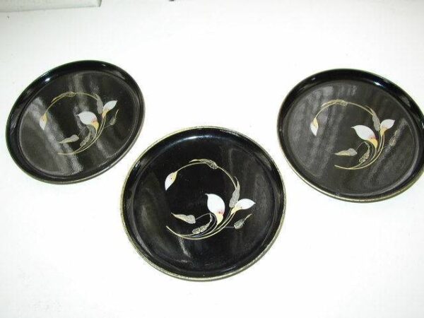 Vintage Otagiri, 4-pc Lacquerware Vanity or Coaster Set