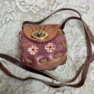 Vintage, Mexico Tooled Floral Leather CB-Shoulder Bag