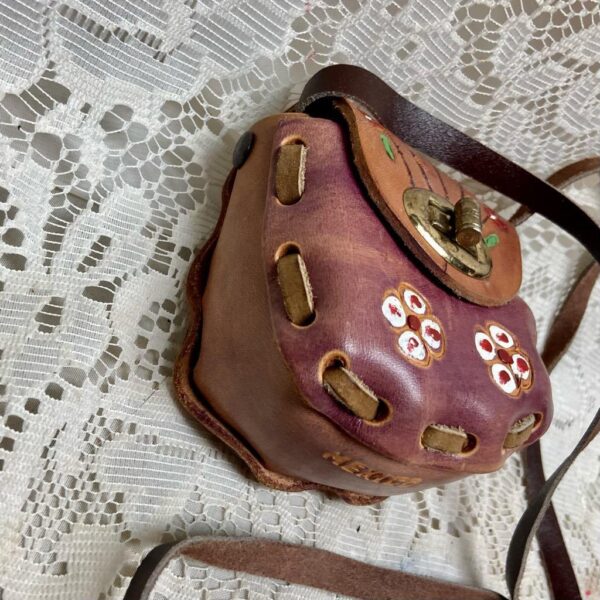 Vintage, Mexico Tooled Floral Leather CB-Shoulder Bag