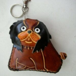 Adorable, Figural Puppy Leather Coin Purse