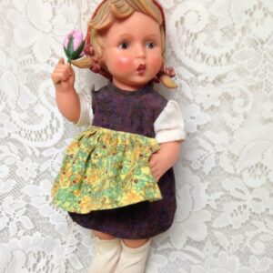 Vintage, German, Hummel, Goebel 12in Vinyl Molded Hair Doll