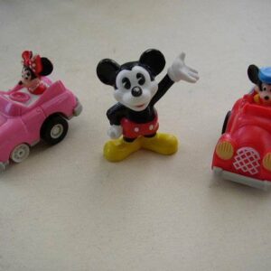 Collectible Lot of 3 Mickey Disney-MCD Toys