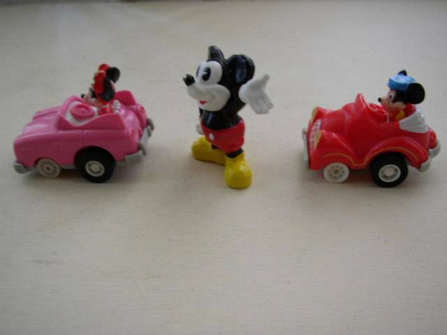 Collectible Lot of 3 Mickey Disney-MCD Toys