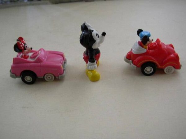 Collectible Lot of 3 Mickey Disney-MCD Toys