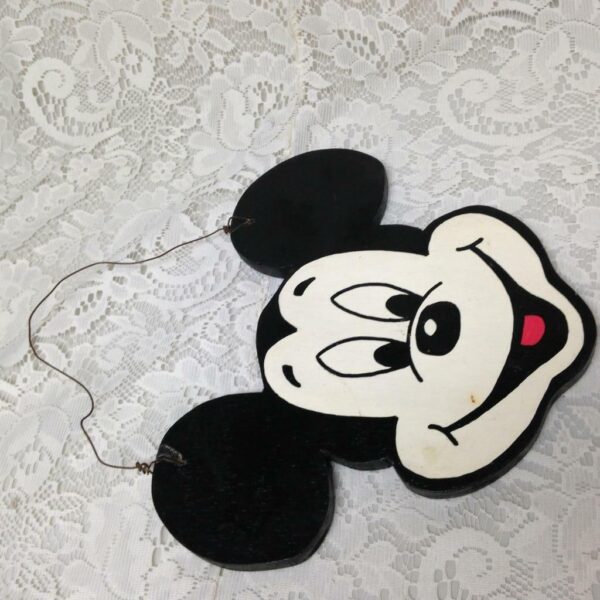 Vintage, Handcrafted, Mickey Mouse Country Wall Decor, 10in L x 8.5in H