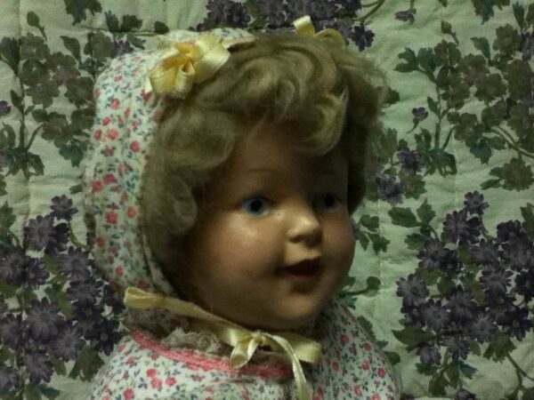 Antique, 18in Painted Face Composition Doll