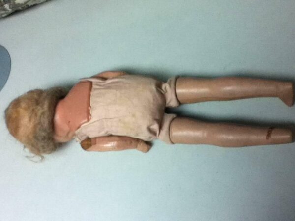Antique, 18in Painted Face Composition Doll