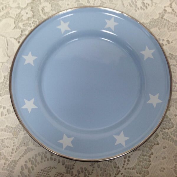 Blue Star, Childs 3-pc Enamelware Cup, Bowl and Plate Set in Orig. Box