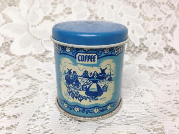 Rare 1948 Child's Wolverine Delft 6-pc Canister Set