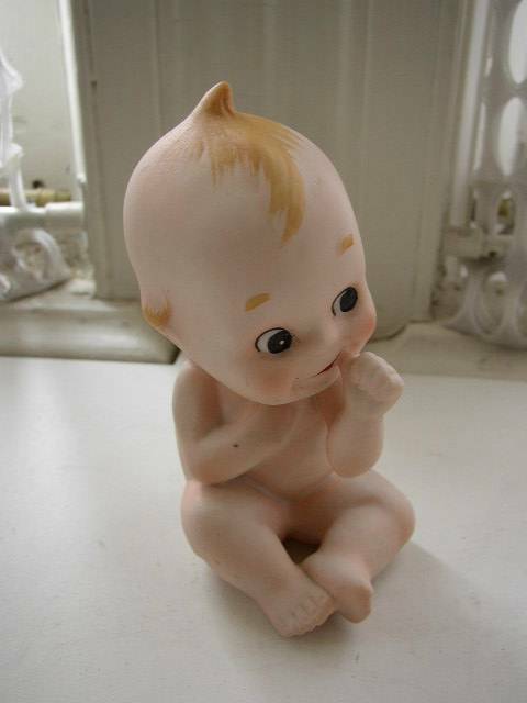 Vintage, German KW (Koenig & Weirniche) Kewpie Immobile Figurine