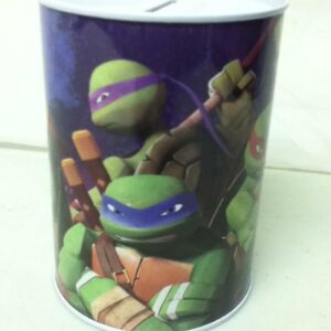 Viacom-Nickelodeon, Teenage Mutant Ninja Turtles Tin Bank 4.5in H x 3.5in D