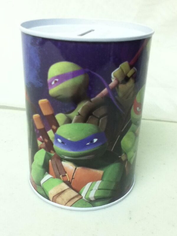 Viacom-Nickelodeon, Teenage Mutant Ninja Turtles Tin Bank 4.5in H x 3.5in D