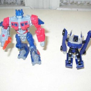 Lot of 2 Red and Blue Car- Robot Transformers (#04)