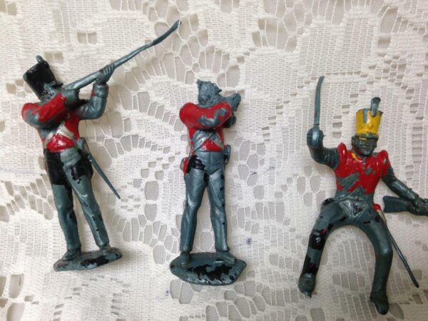 Vintage, Painted, 5-pcs Miniature Soldiers 2 to 2.5in each (#2)